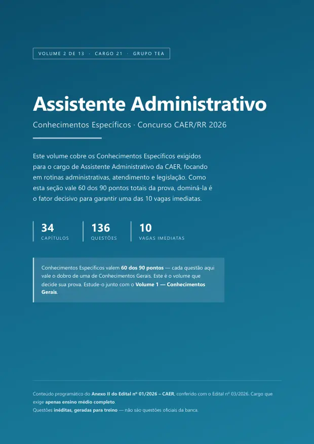 Capa do Volume 2 — Assistente Administrativo