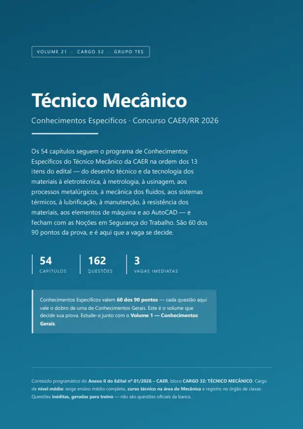 Capa do Volume 21 — Técnico Mecânico