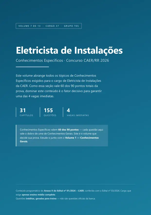 Capa do Volume 7 — Eletricista de Instalações
