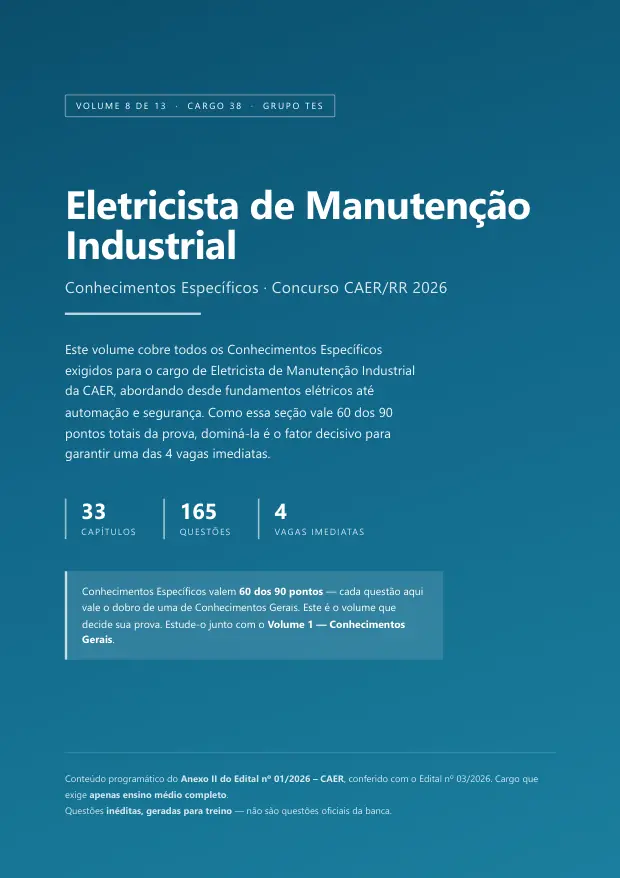 Capa do Volume 8 — Eletricista de Manutenção Industrial